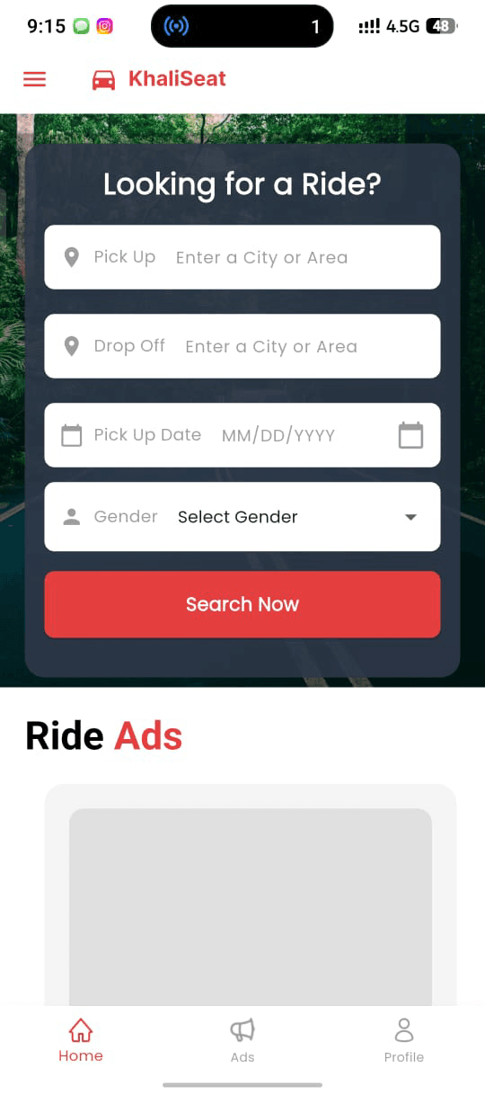 Selling the empty seat you were driving anyway — screenshot